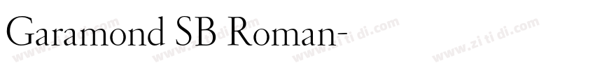 Garamond SB Roman字体转换 Garamond SB Roman字体转换